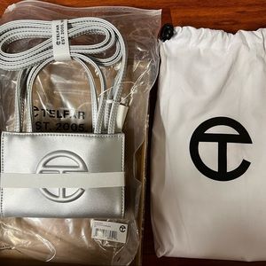 Telfar Shopping Bag Small Silver